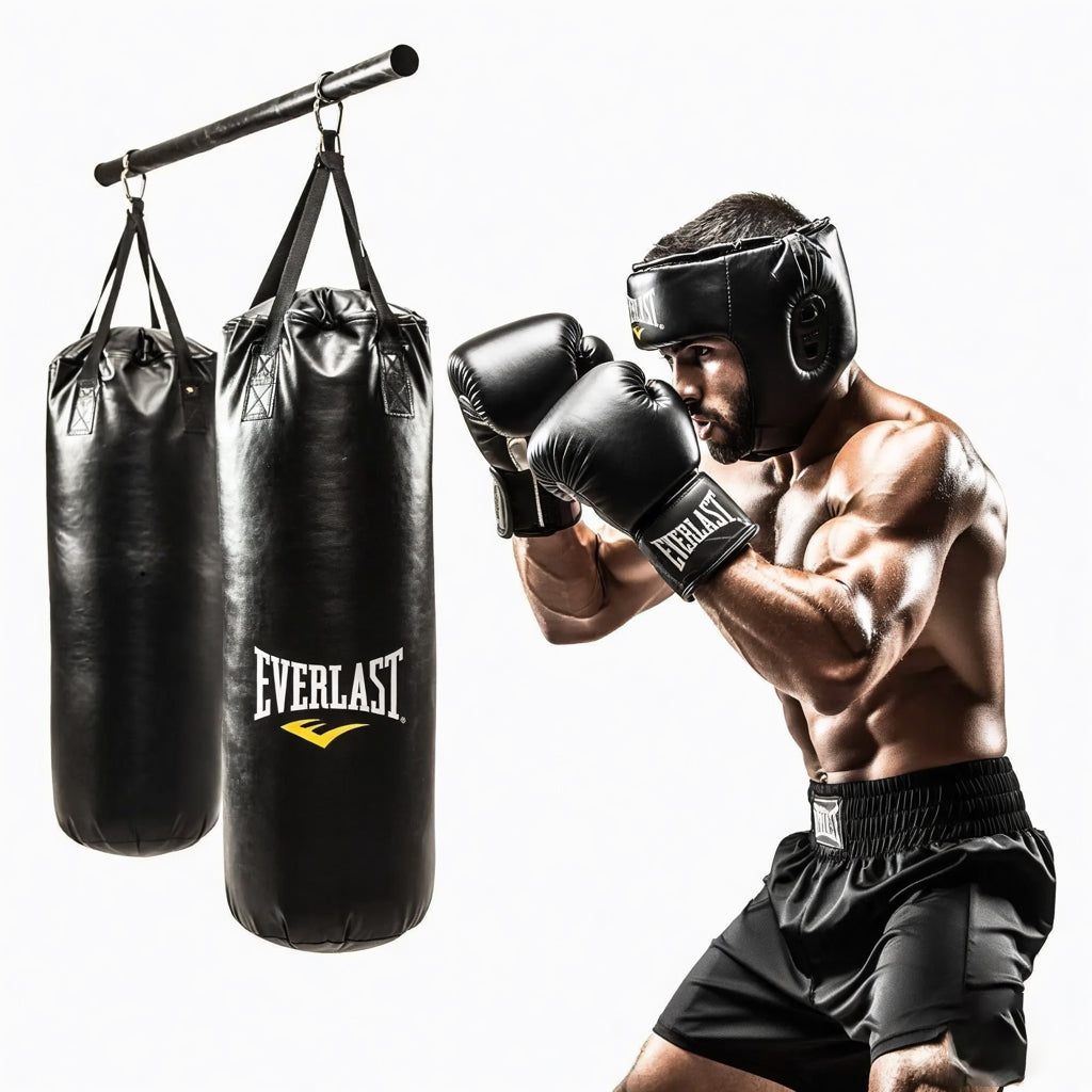 Leather made Punching bag + chain